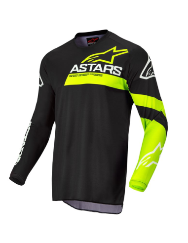 MAGLIA FLUID CHASER BLACK YELLOW FLUO