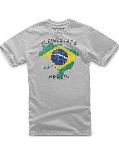 T-SHIRT BRAZIL SILVER