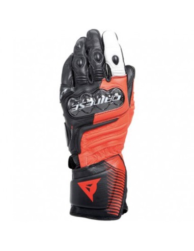 GUANTO CARBON 4 LONG BLACK/FLUO-RED/WHITE