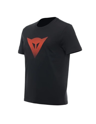 T-SHIRT DAINESE LOGO BLACK/FLUO-RED