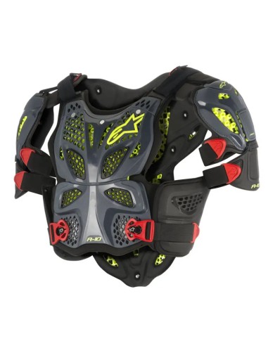 A-10 FULL CHEST PROTEZIONE ANTH/BLK/RED